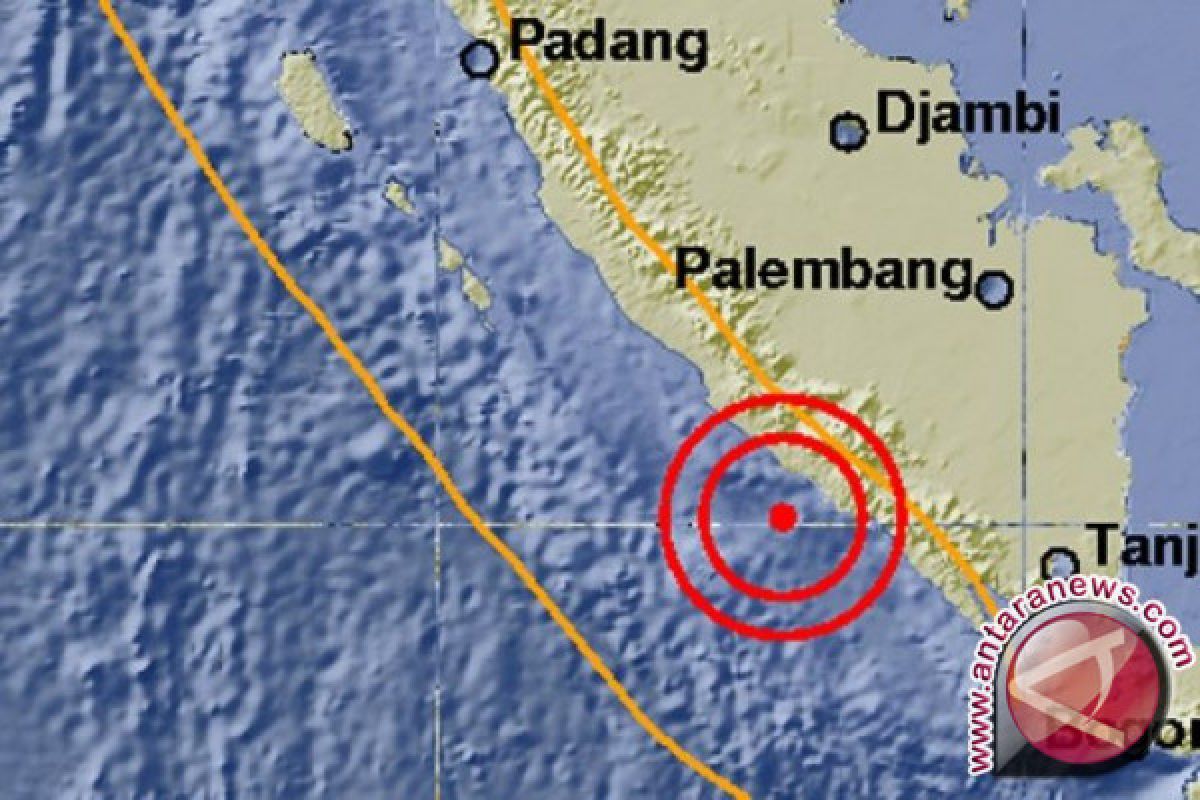 Gempa 5,3 SR Guncang Bengkulu