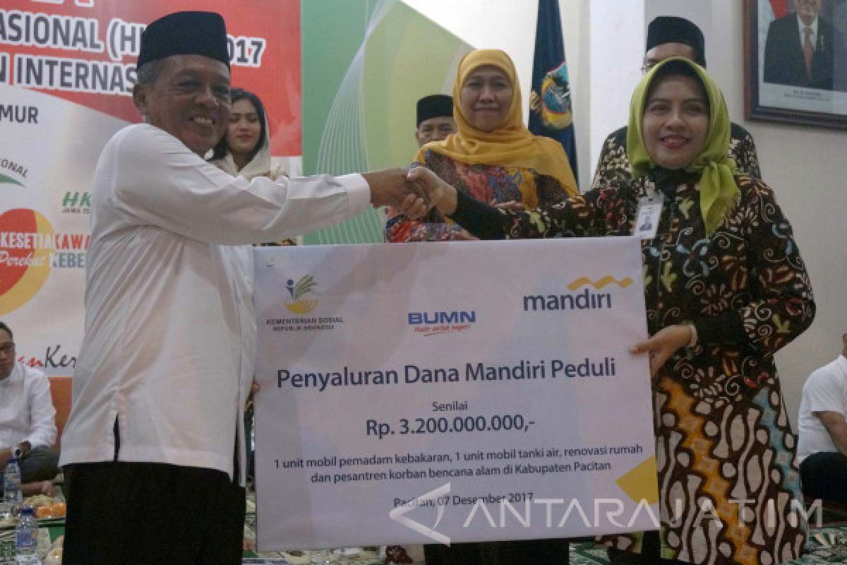 Kemensos Libatkan Mandiri-BNI Bantu Penanggulangan Pascabencana Pacitan