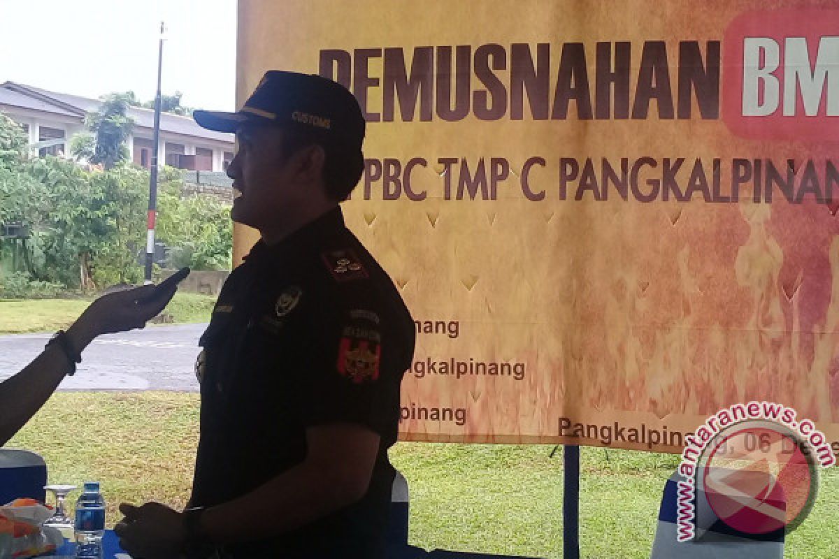 KPPBC Pangkalpinang Antisipasi Produk Ilegal Jelang Natal 