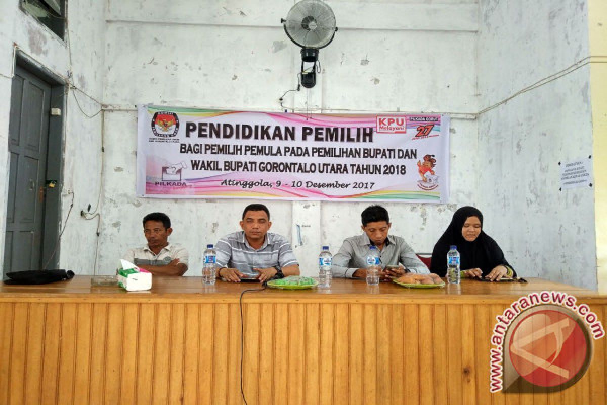 KPU Gorontalo Utara Targetkan Peningkatan Pemilih Pemula 100 Persen 