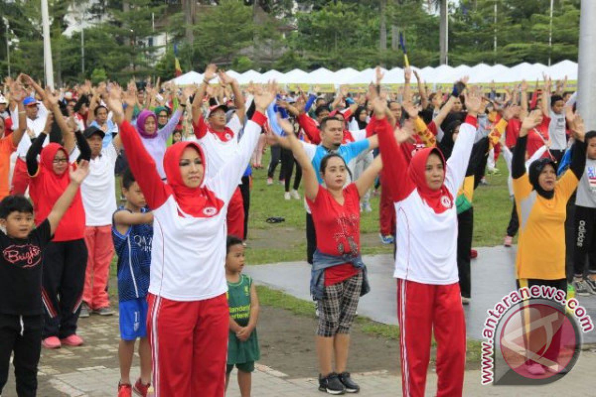 Senam Jantung Meriahkan Hari Koperasi