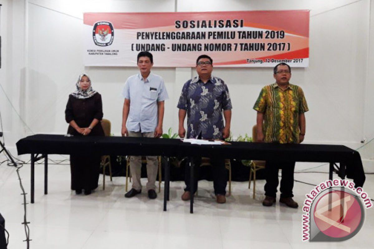 KPU Tabalong Sosialisasi Penyelenggaraan Pemilu 2019