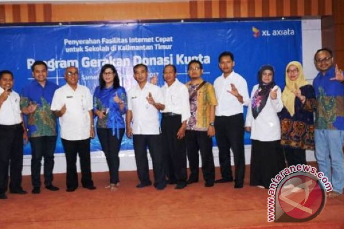 100 Sekolah di Kaltim Terima Donasi Kuota Internet