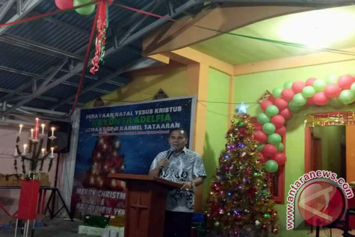 Bupati Hadiri Perayaan Natal GPDI Karmel Tataaran    