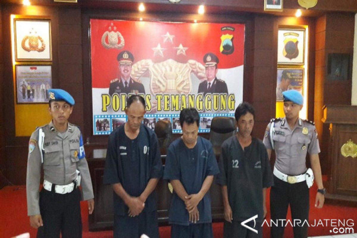 Polres Temanggung Ringkus Tiga Pejudi