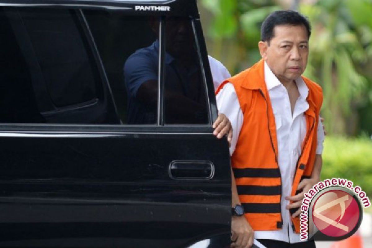 Setya Novanto hadiri sidang perdananya dalam kasus KTP-e