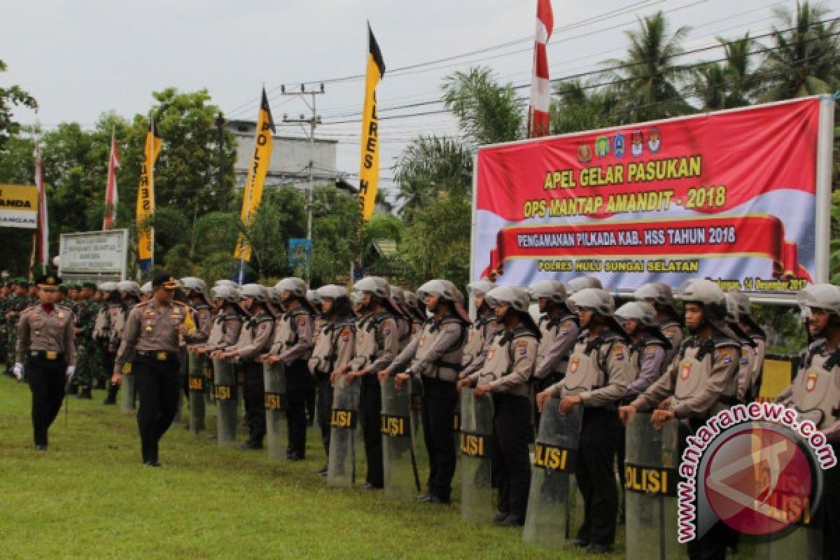 Polres HSS Gelar Pasukan Operasi Amandit 2017