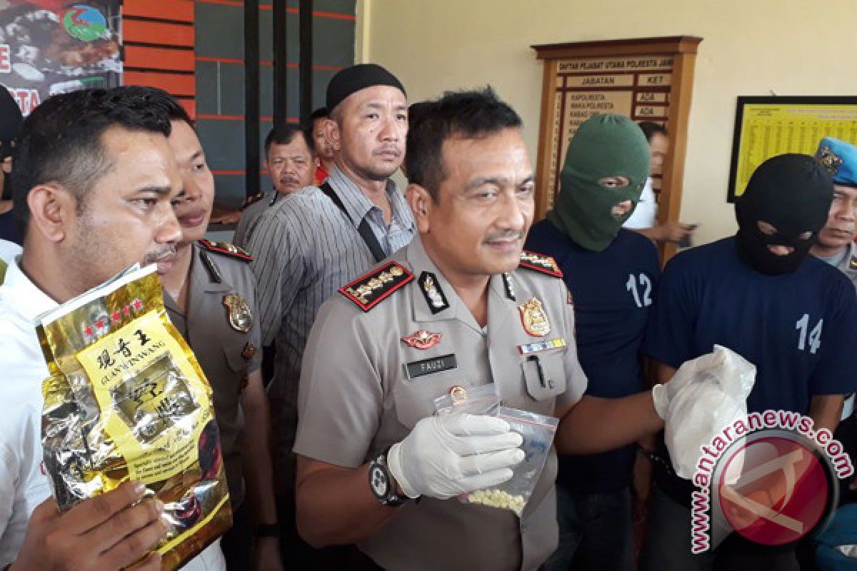 Polresta Jambi Gagalkan Penyelundupan Dua Kg Sabu