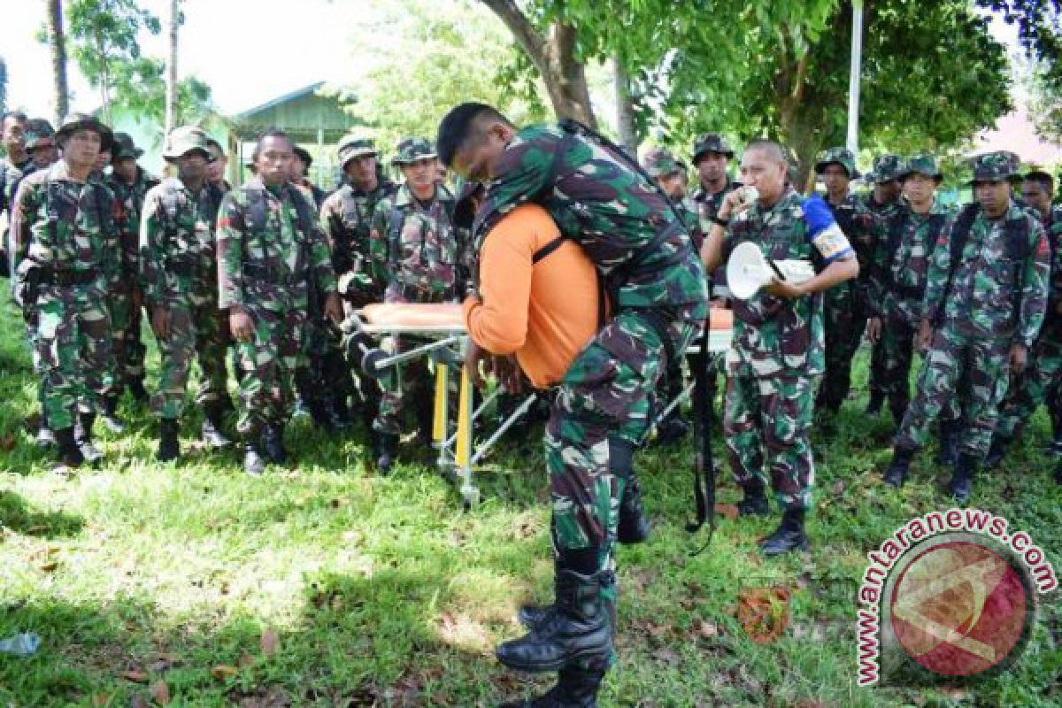 Korem Binaiya Gelar Latihan Penanggulangan Bencana