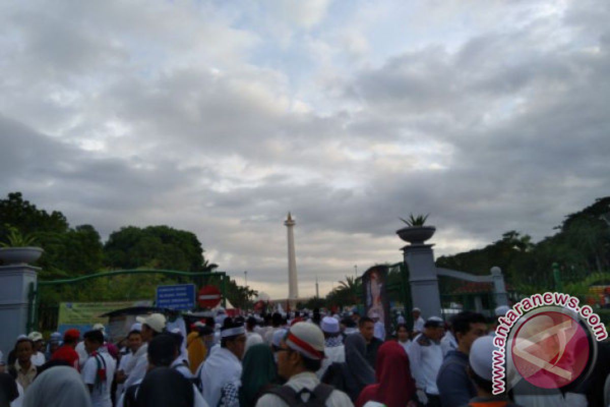 Aksi Bela Palestina Selesai, Lingkar Monas Berangsur Normal