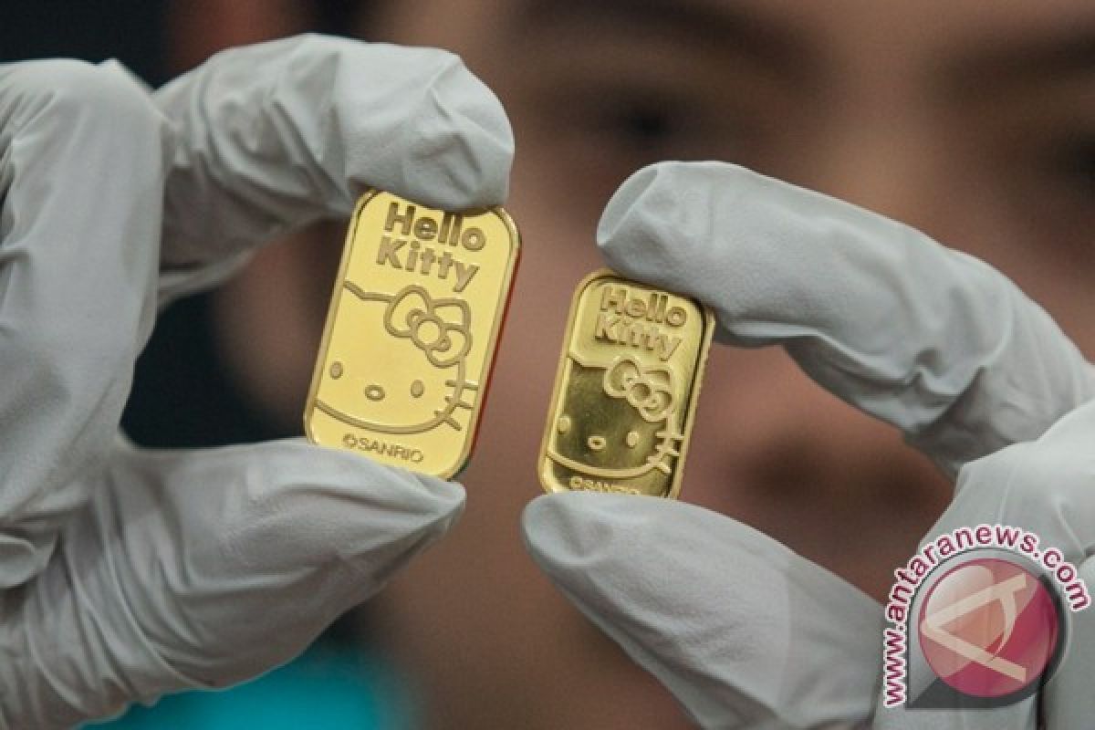 Emas turun tertekan penguatan ekuitas dan dolar AS