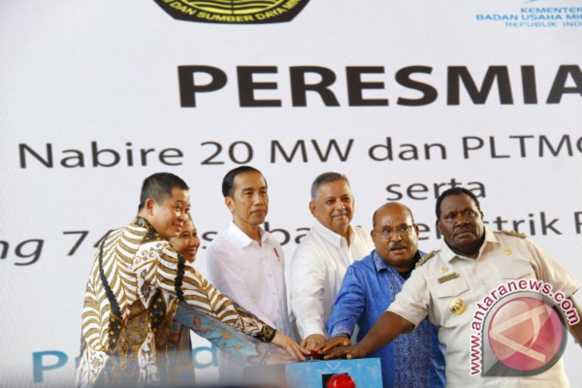 Jokowi resmikan program Lindes di Papua