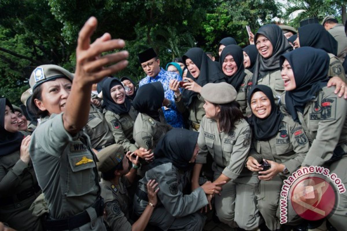 Satpol PP perempuan dikerahkan di Sudirman-Thamrin