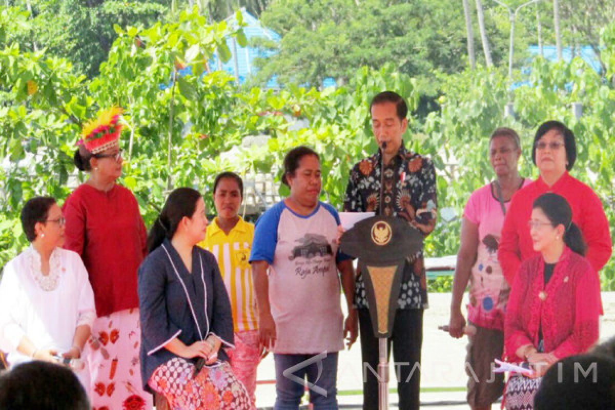 Jokowi Attends Mothers Day in Raja Ampat