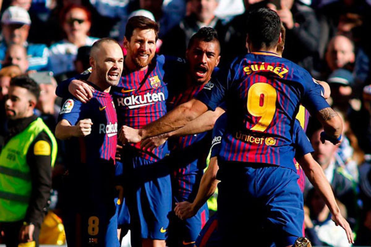 Suarez dan Alba pastikan kemenangan Barca di markas Eibar