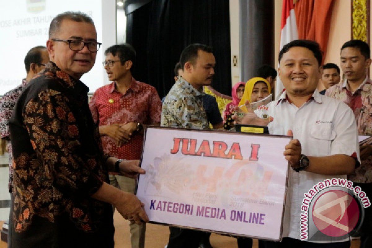 Pewarta Antara Juara Satu Lomba Jurnalistik Pembangunan