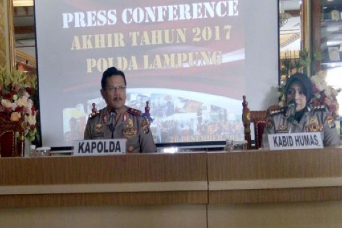 Tindak pidana konvensional di Lampung menurun  