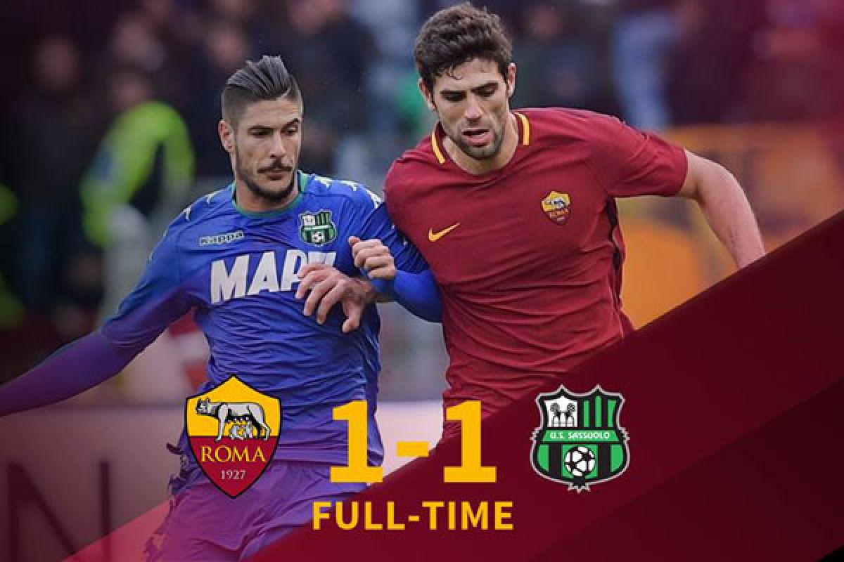 Roma ditahan imbang 1-1 oleh tamunya Sassuolo