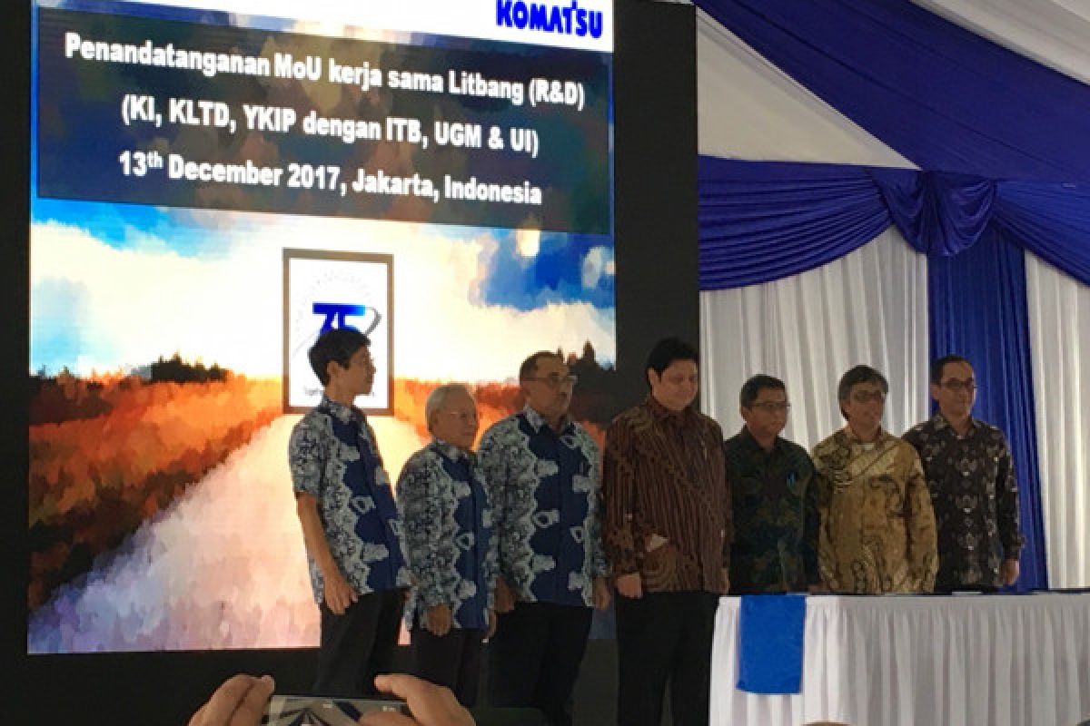 Komatsu gandeng empat universitas kembangkan R&D