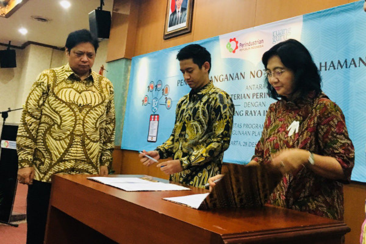 Kementerian Perindustrian gandeng Ruangguru genjot kapasitas SDM