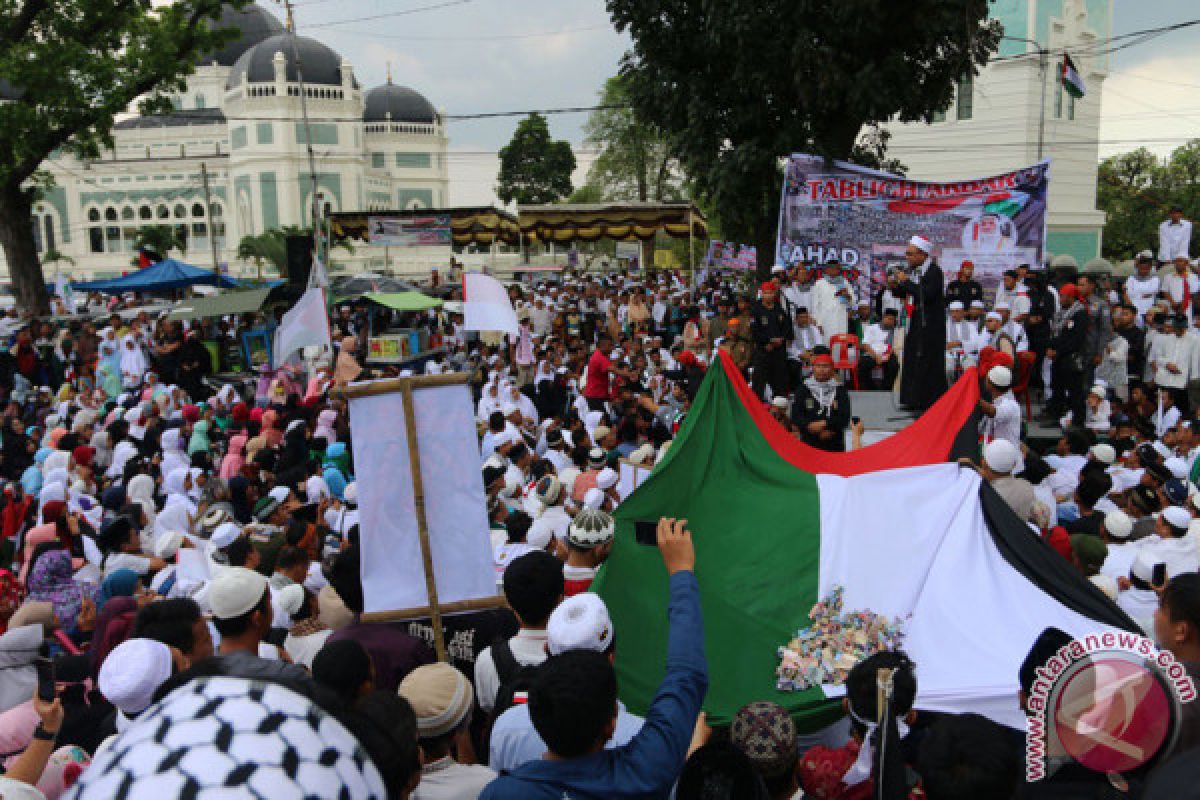 Ribuan orang demonstrasi selamatkan Palestina