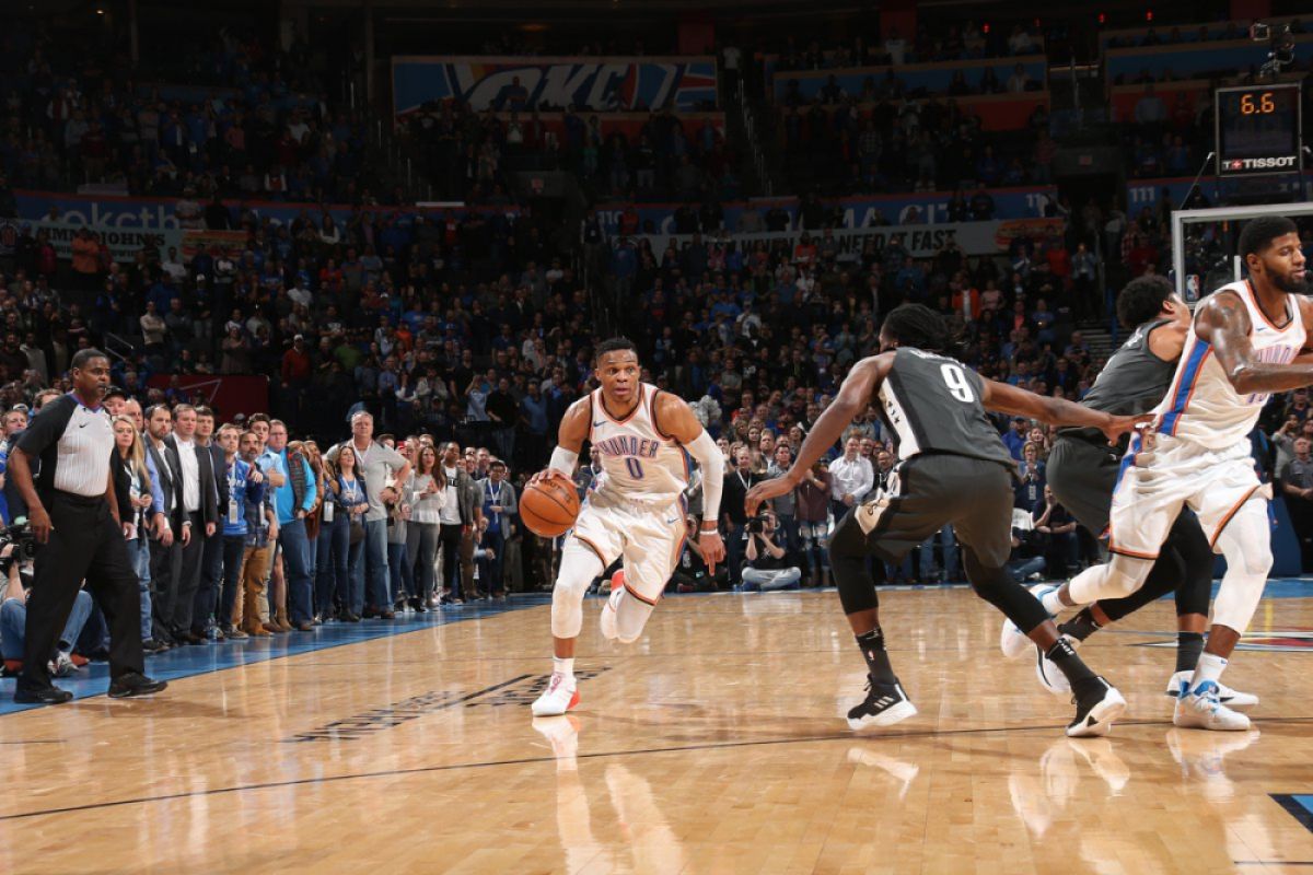 "Lay-up" Westbrook menangkan Thunder atas Nets