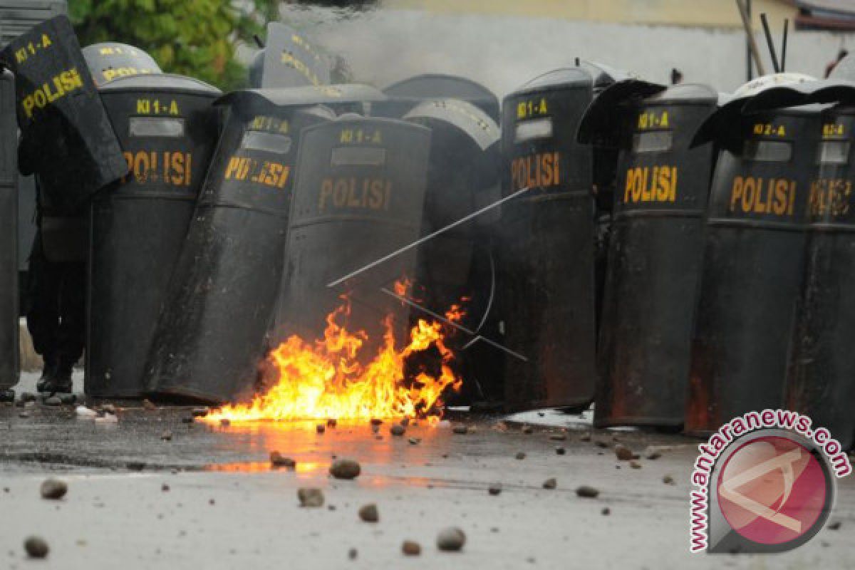 Markas Polsek Bontoala Makassar Dilempar Molotov Usai Pergantian Tahun