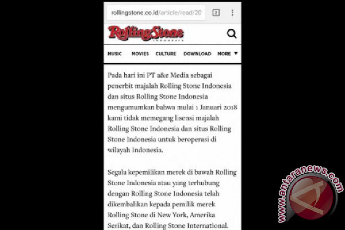 Majalah musik Rolling Stone Indonesia umumkan perpisahan