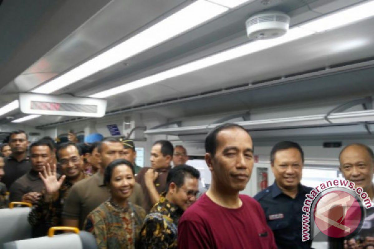 Presiden Jokowi resmikan KA Bandara Soekarno-Hatta