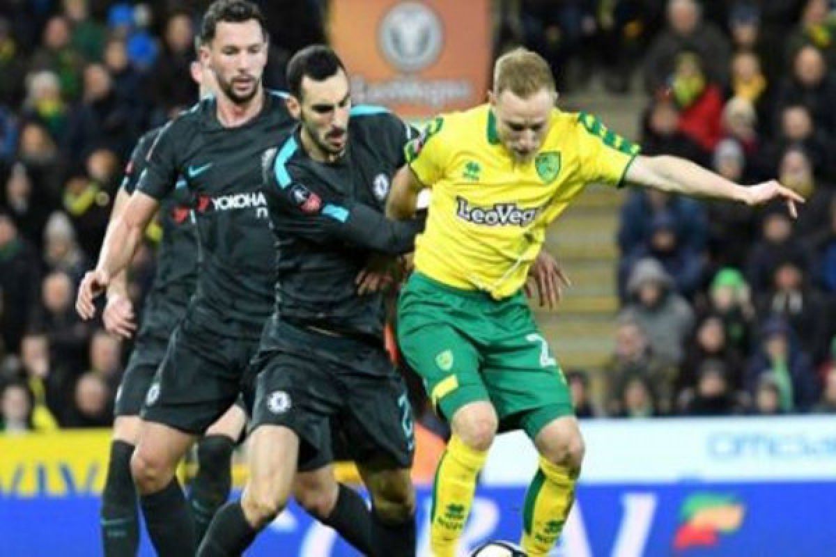 Chelsea ditahan imbang Norwich di Piala FA