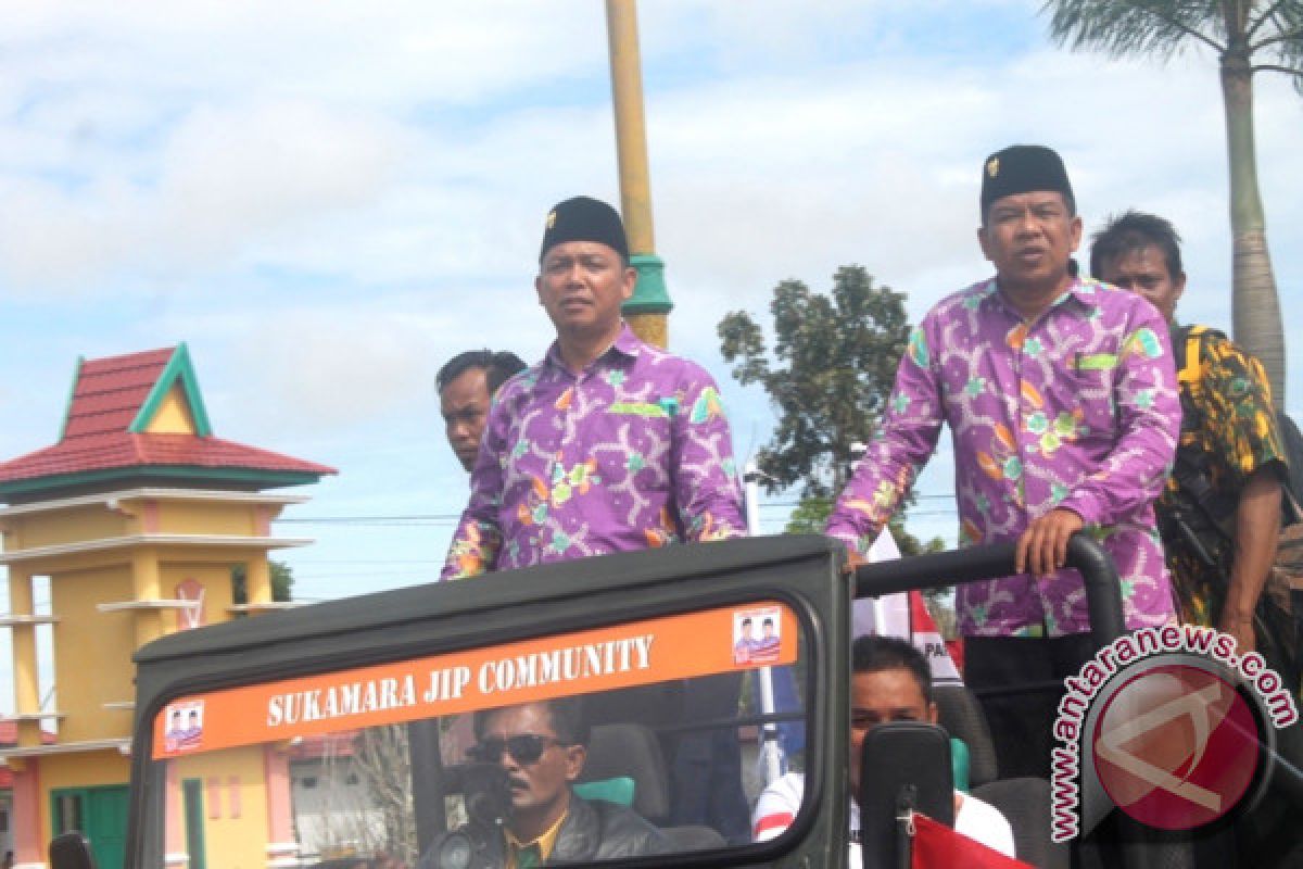 Pasangan Windu-Ahmadi Daftar ke KPU Sukamara di Hari Pertama