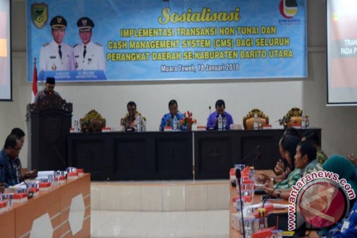 Pemkab Barito Utara Sosialisasikan Transaksi Nontunai