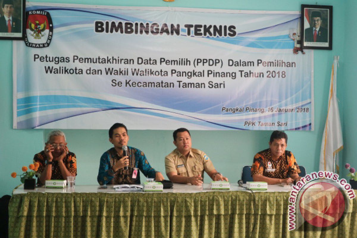 KPU Pangkalpinang berkomitmen menghasilkan daftar pemilih berkualitas 