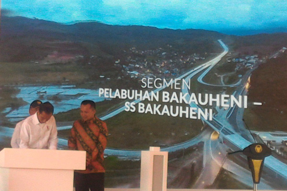 Presiden resmikan Tol Trans Sumatera di wilayah Lampung