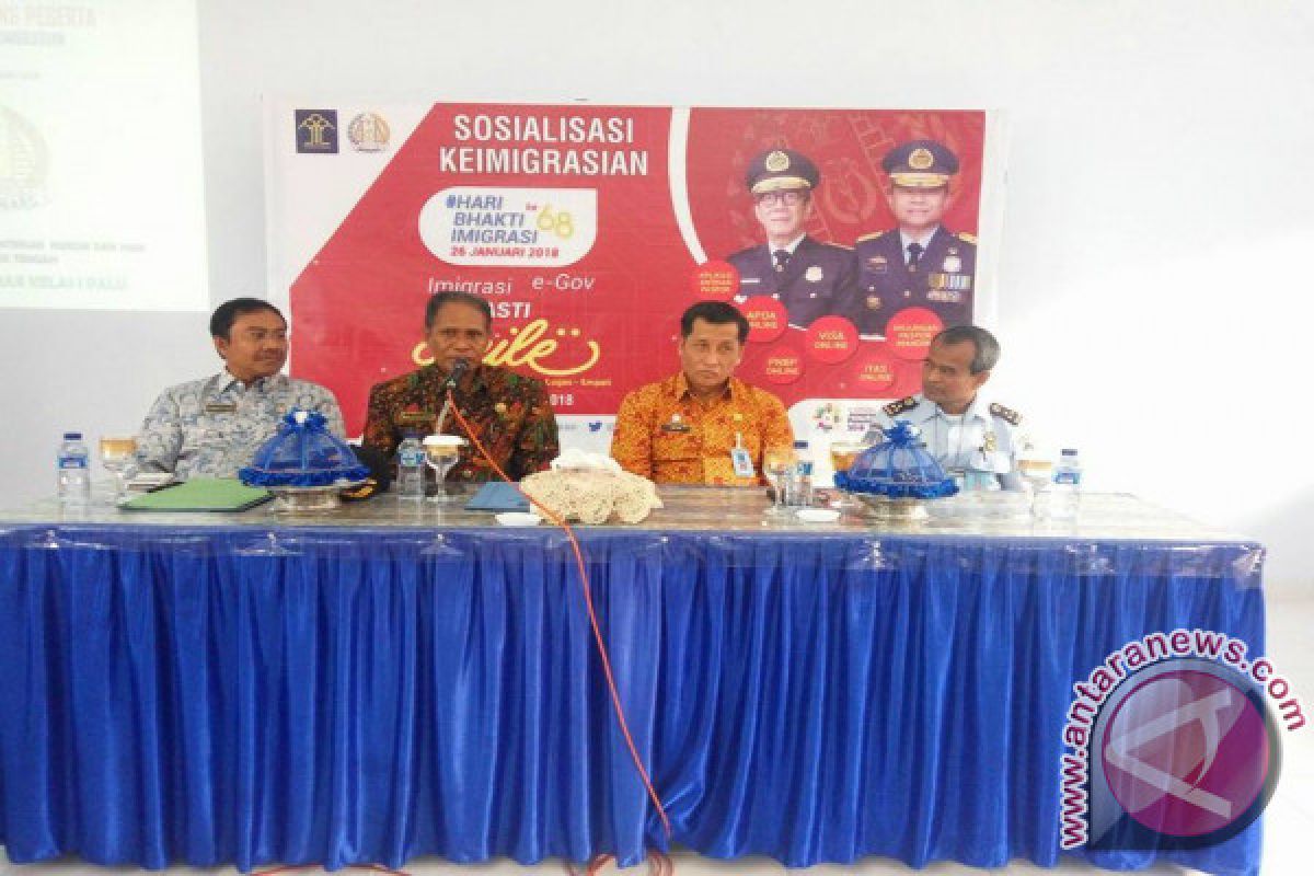 Sosialisasi keimigrasian di SMKN 7 Palu