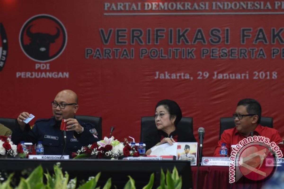 KPU: PDI Perjuangan lulus verifikasi faktual tingkat pusat