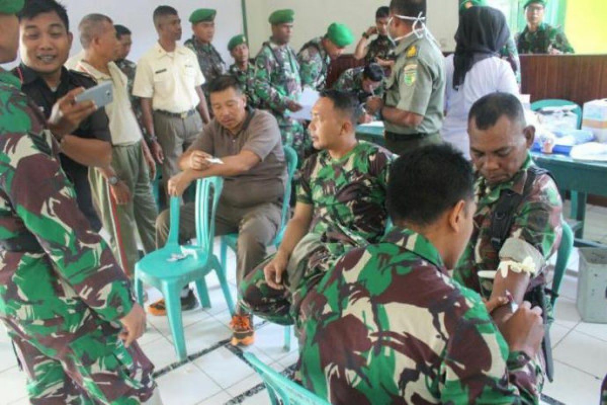 Polkes Nabire lacak Hepatitis-HIV di kalangan prajurit TNI  