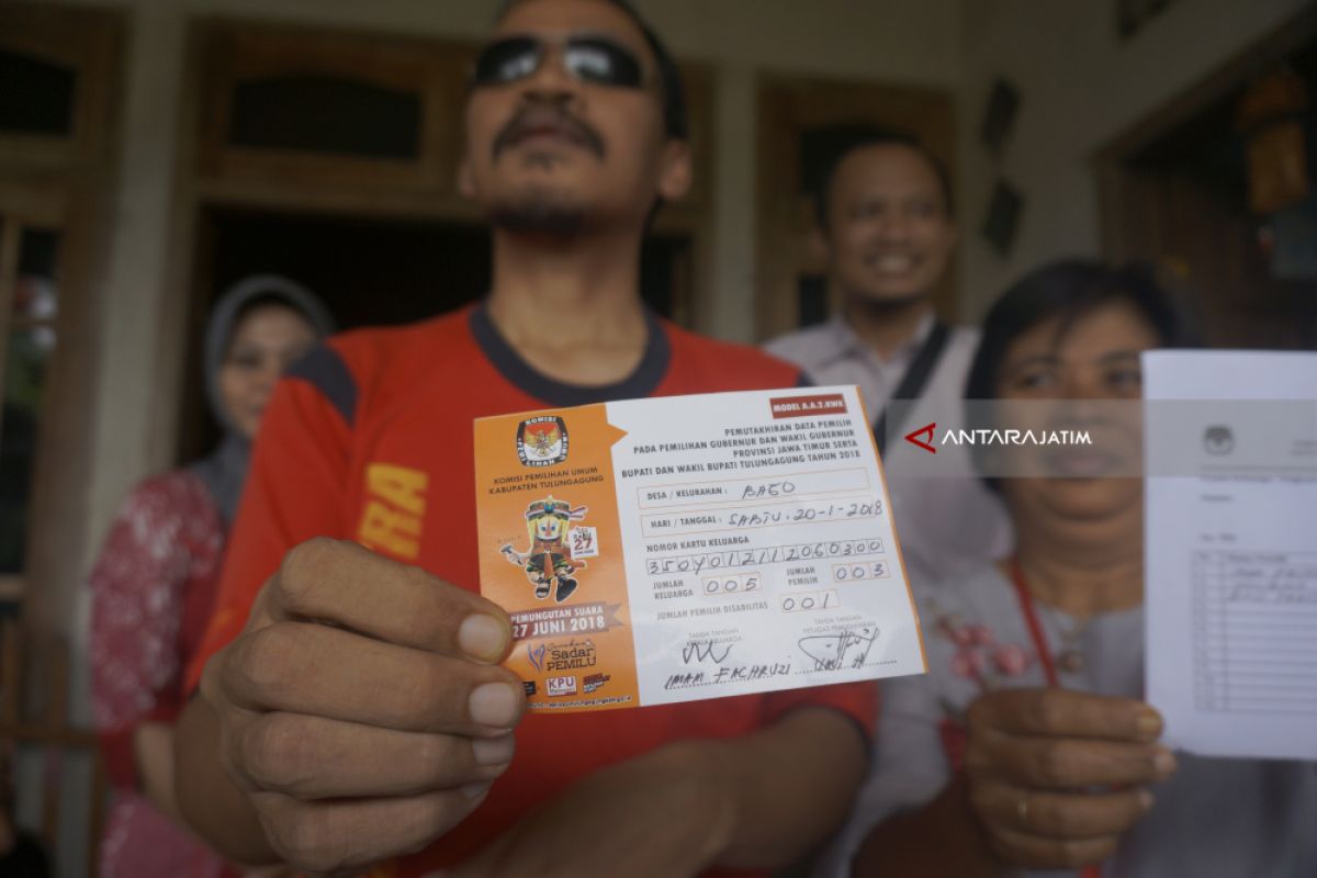 KPU Tulungagung Temukan Pemilih Pilkada tak Miliki KTP Elektronik