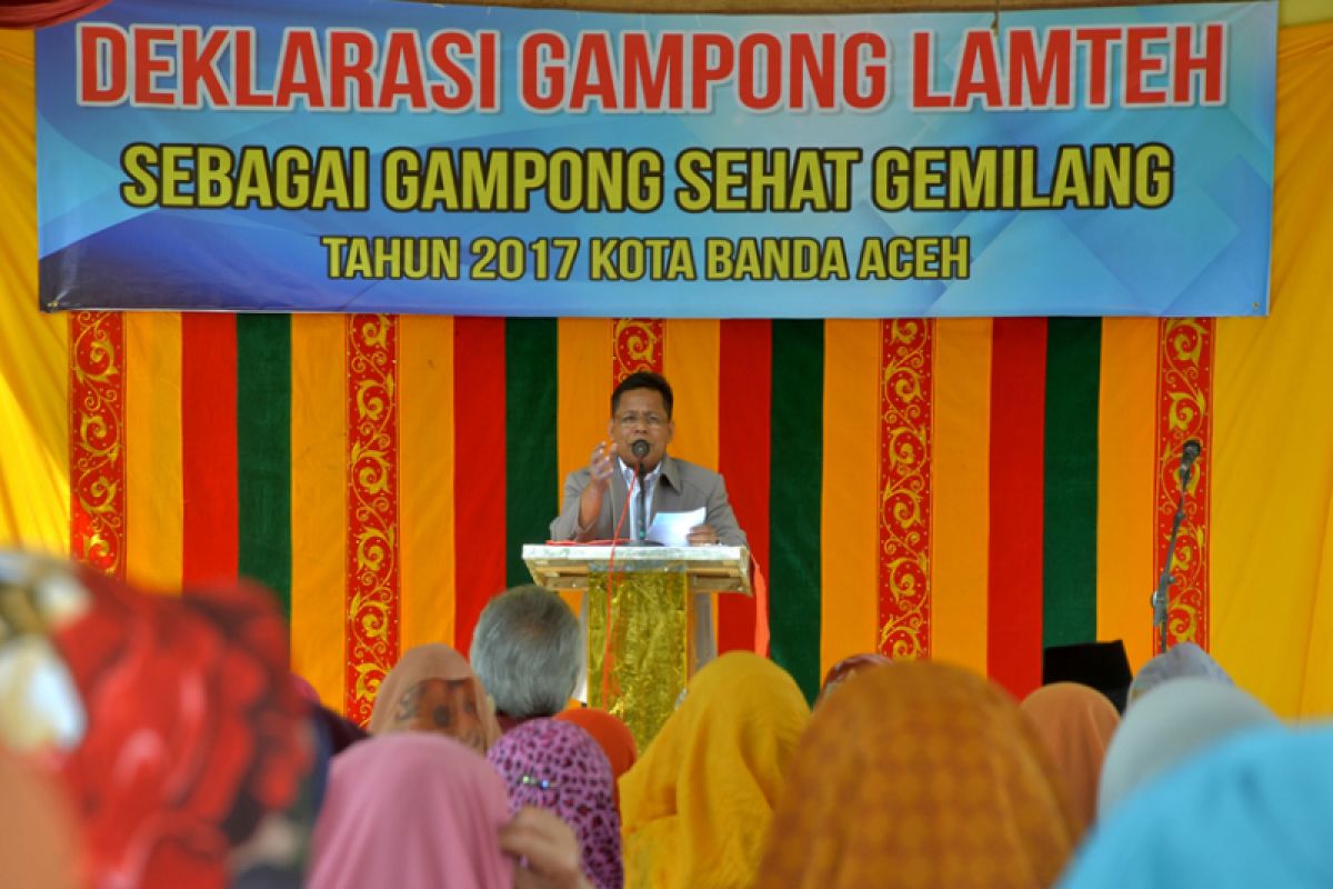 Wali Kota deklarasikan gampong sehat gemilang