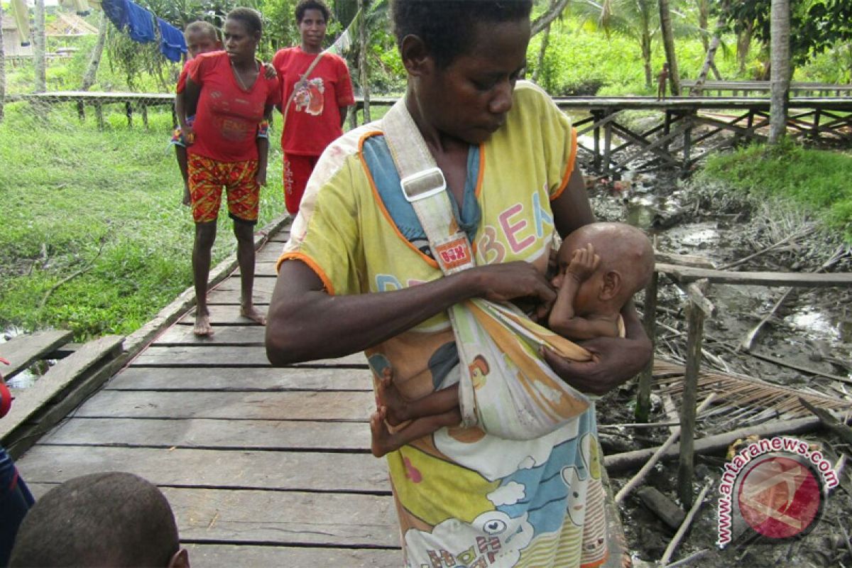 Tm kesehatan tangani diare-gizi buruk di Okbab, Papua