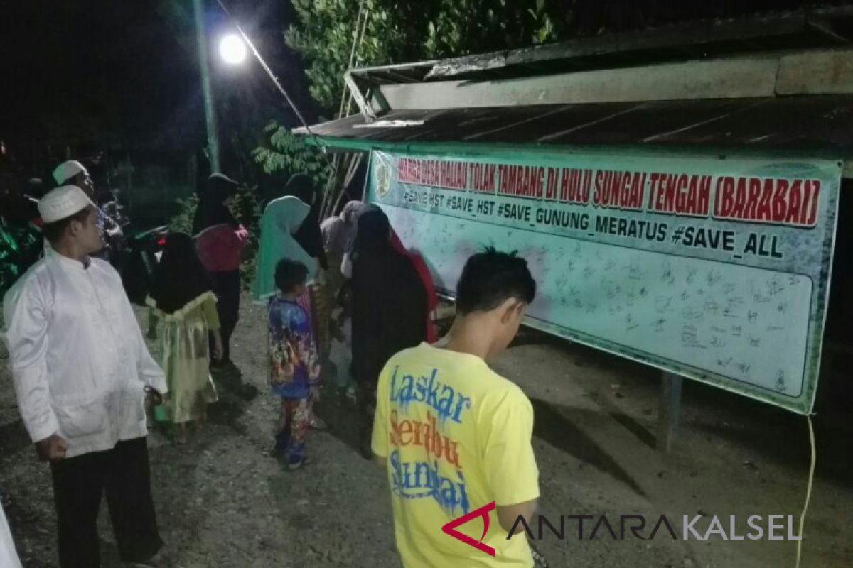 Warga Desa Haliau HST Menolak Tambang Batu Bara