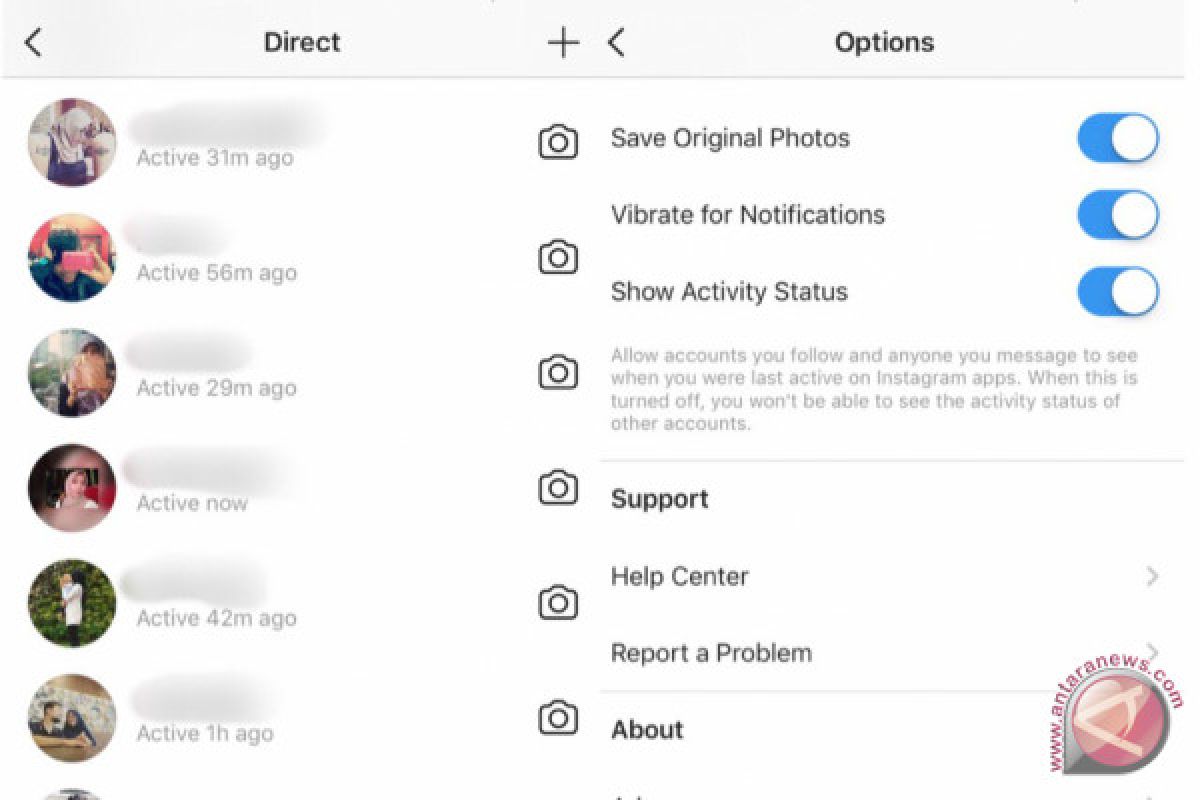 Instagram kini tampilkan keterangan terakhir kali aktif