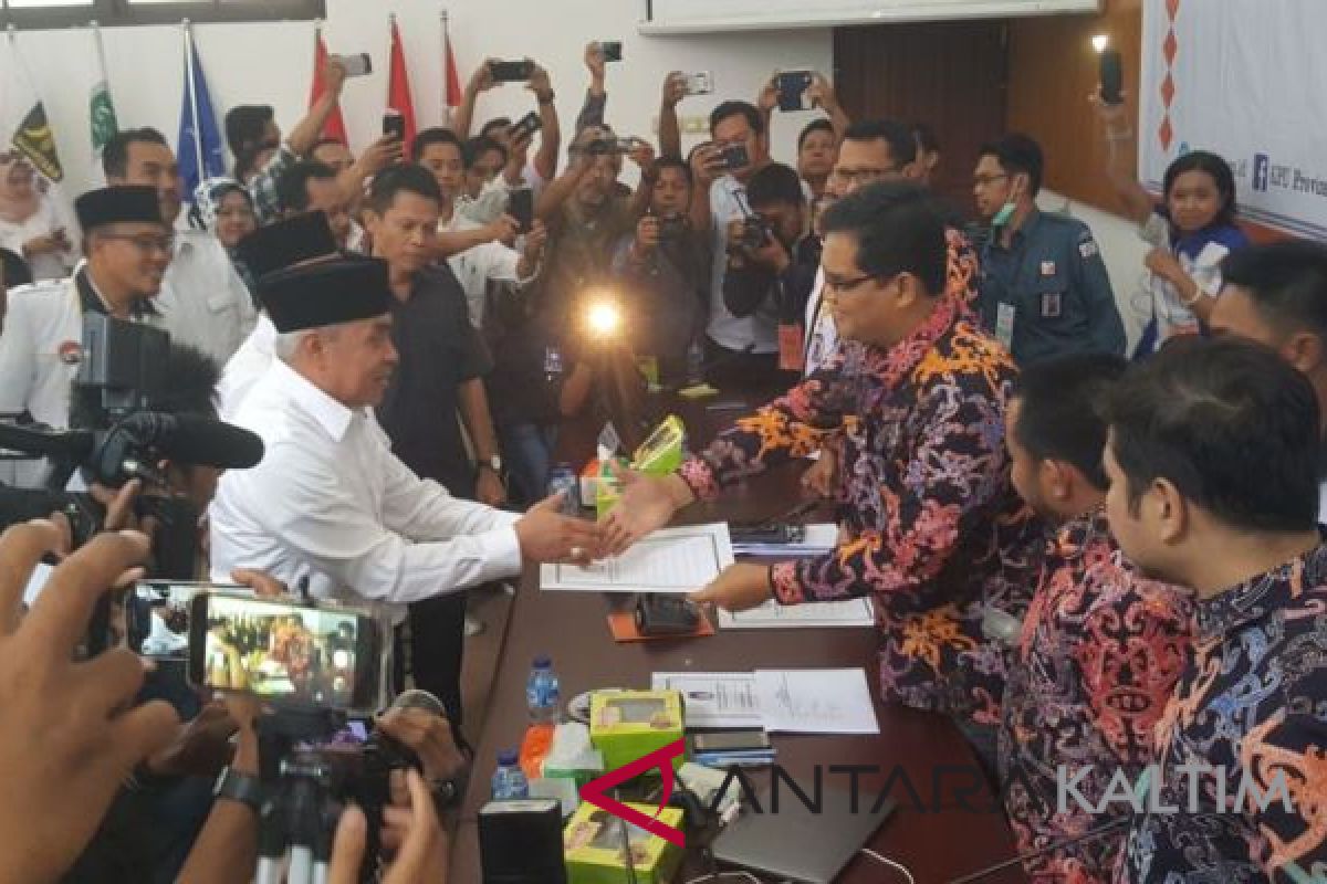 Isran-Hadi Resmi Daftar Pilgub Kaltim 2018