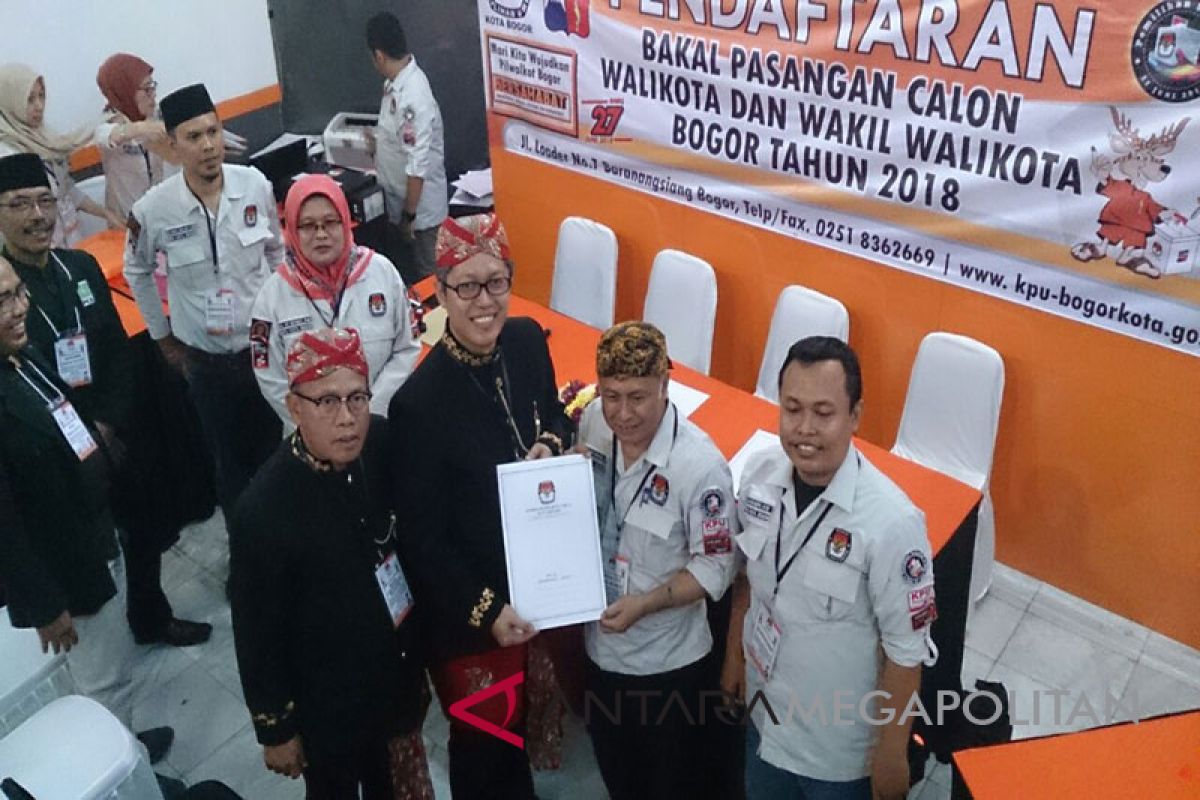 KPU Bogor Terima Pendaftar Paslon Pertama