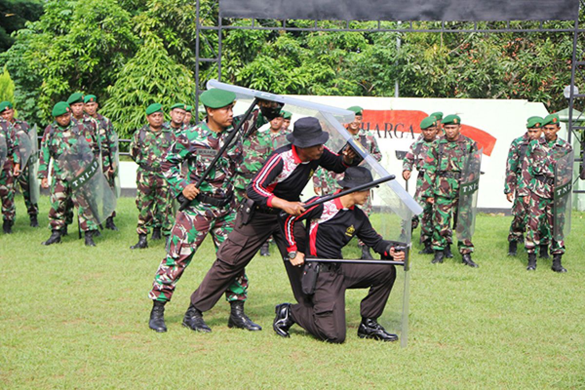 TNI-Polri Pamekasan Latihan Bersama Pengamanan Pilkada