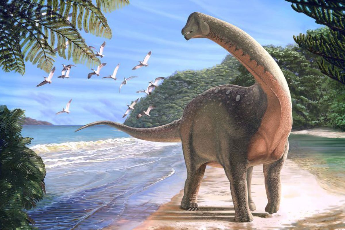 Fosil dinosaurus seukuran bus ditemukan di gurun Mesir