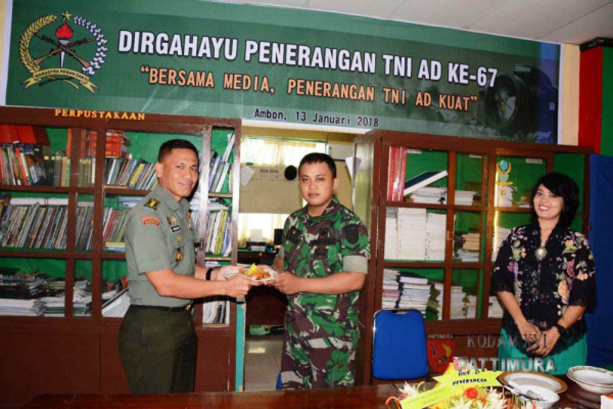 Pendam Pattimura Gelar Syukuran HUT ke-67 Penerangan TNI AD