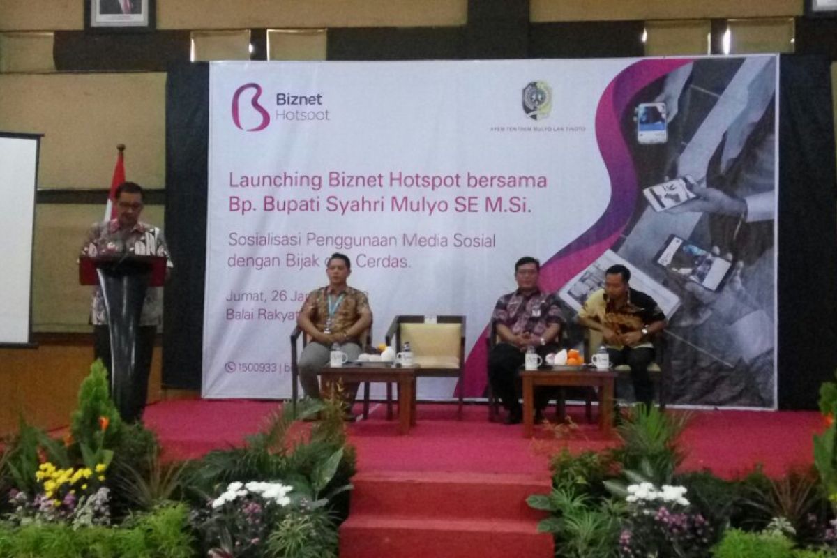 Biznet Sediakan 11 Hotspot Wifi Gratis di Tulungagung