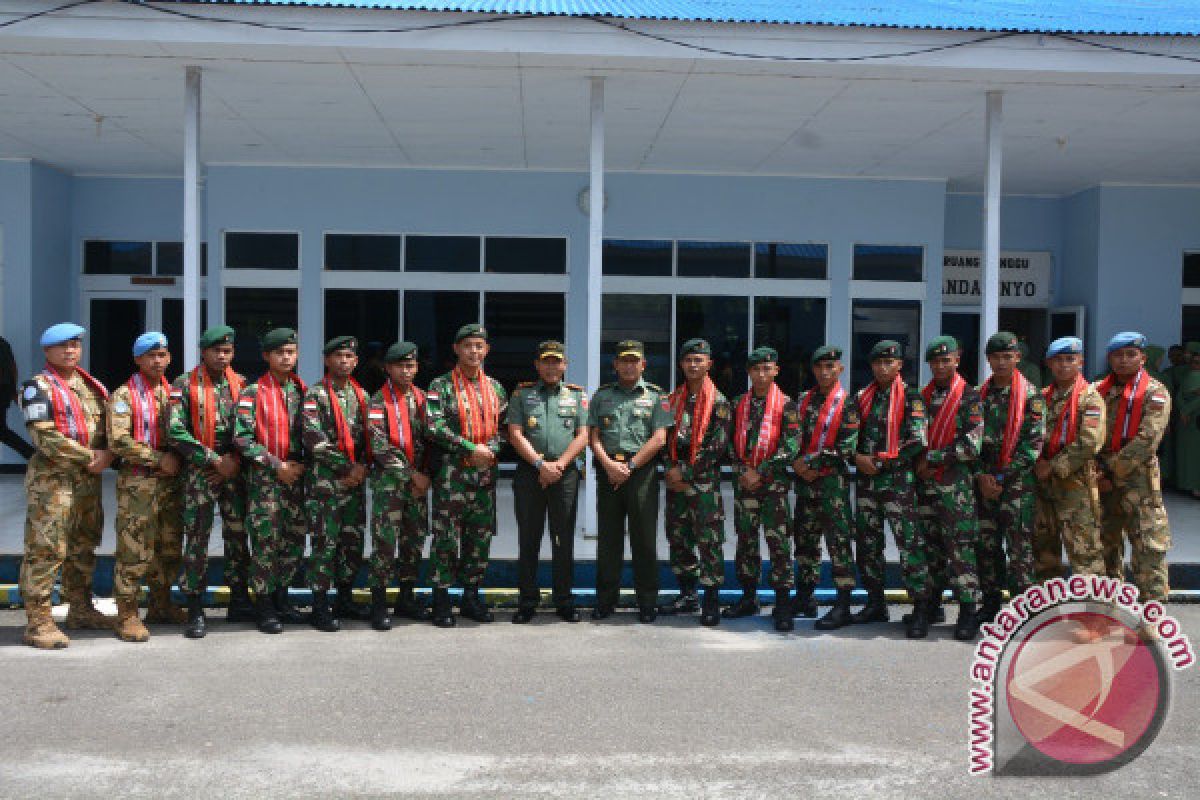 Pangdam sambut Satgas TNI Kongo dan Tinombala