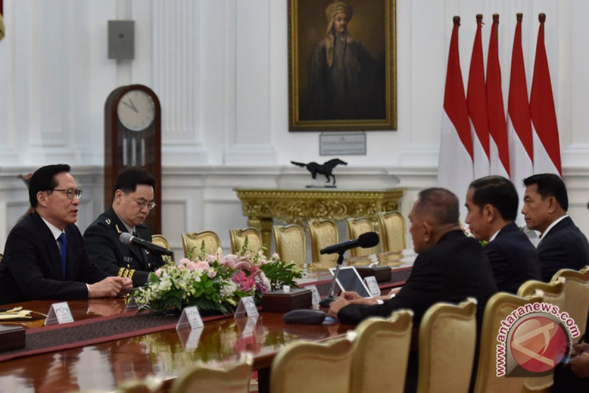 Presiden terima delegasi Menteri Pertahanan Korea Selatan